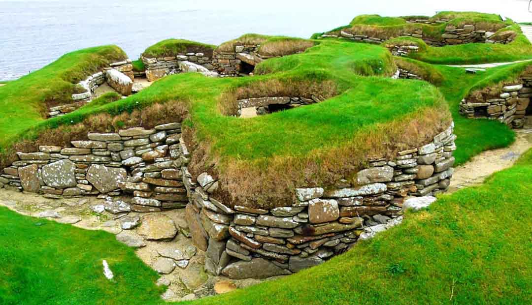 Village Site Near Skara Brae in Orkney