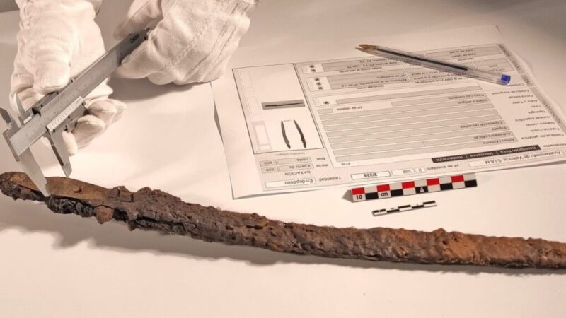 Unique ‘Excalibur’ Sword Found Upright in Ground Unearthed in Spain Holds Islamic Origins