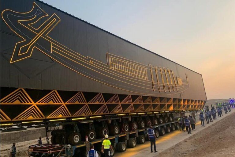 4,600-Year-Old Solar Boat of King Khufu Moved to Grand Egyptian Museum Near Giza Pyramids