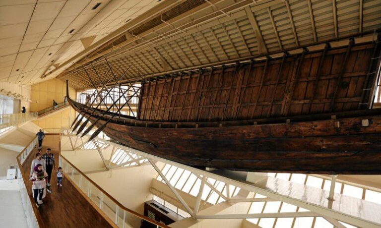 4,600-Year-Old Solar Boat of King Khufu Moved to Grand Egyptian Museum Near Giza Pyramids